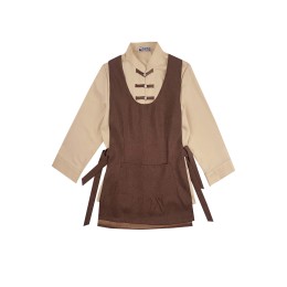 Online Order Ladies Hotel Cleaning Uniform Design Khaki Room Uniform Enterprise Collar Hotel Cleaning Uniform SKHH008 Online Order Ladies Hotel Cleaning Uniform Design Khaki Room Uniform Enterprise Collar Hotel Cleaning Uniform SKHH008